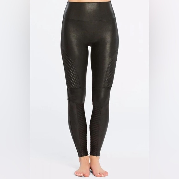 SPANX Pants - Spanx Faux Leather Moto Legging Size Small